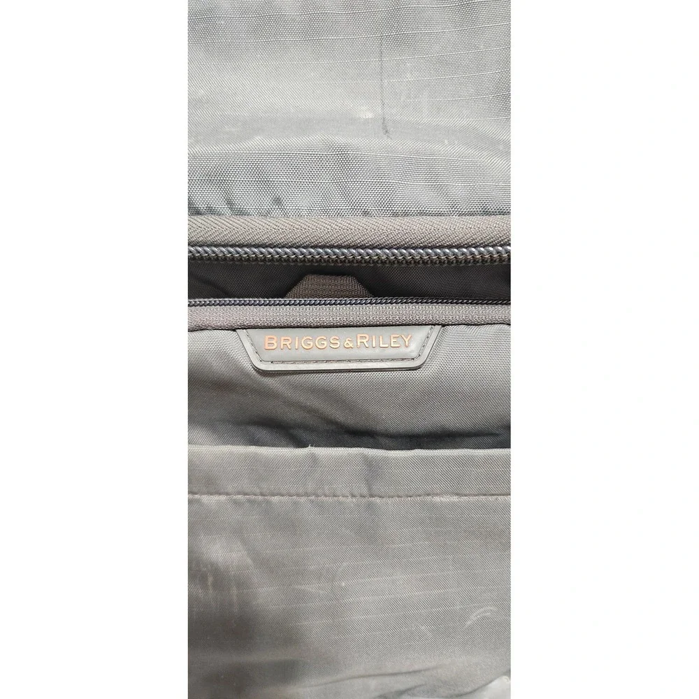 Briggs & Riley Gray Ballistic Nylon Cargo Laptop Backpack BP118-25 Travel Bag